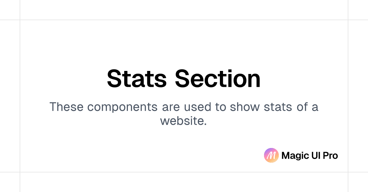 Stats Section | Magic UI Pro